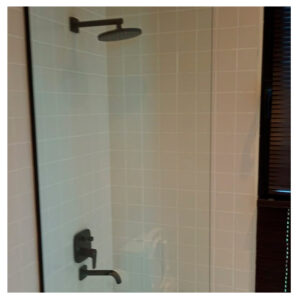 Paño fijo laminado 4+4 incoloro medida 800 x 1800 con U 13 x 20 1 alto y corto